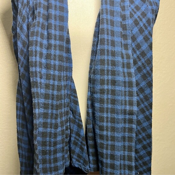 WALLFLOWER Cardigan Drape Sweater Vest Women's Buffalo Plaid Open Front Medium - Picture 6 of 11